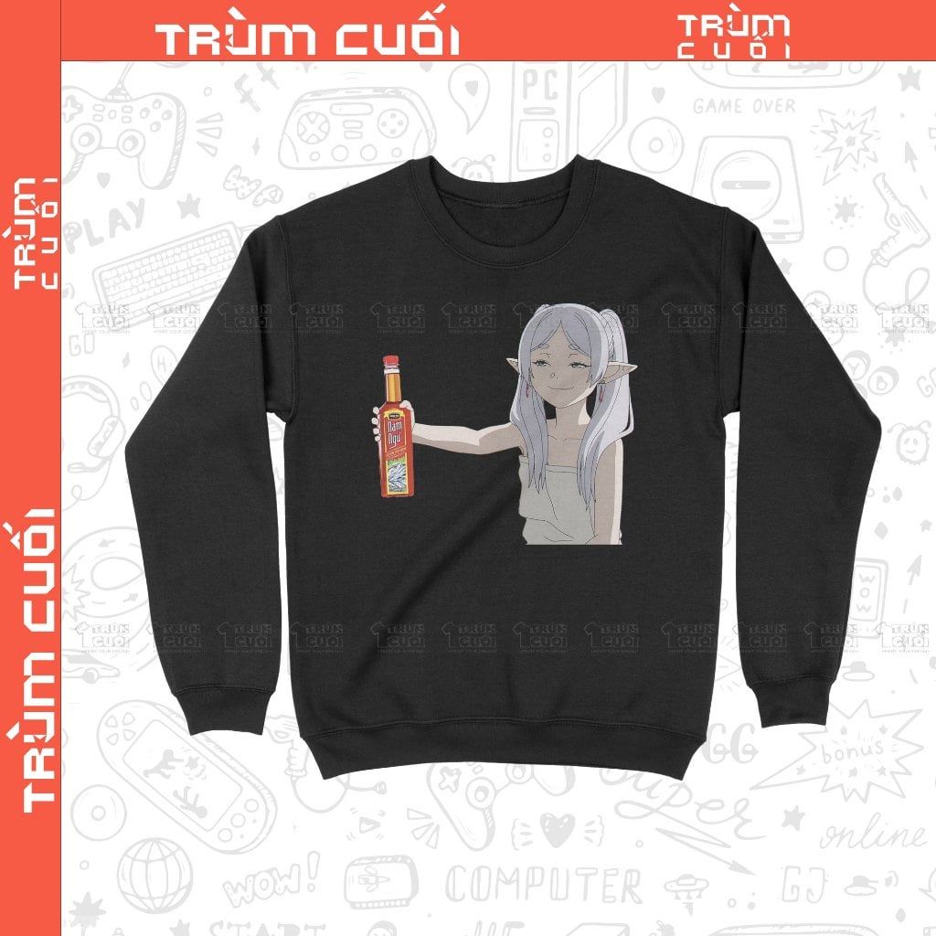  Áo Sweater Frienne Mặn Mòi - Pháp Sư Tiễn Táng, Trùm Cuối Cine, Nỉ Bông 100% Unisex nam nữ 0408 