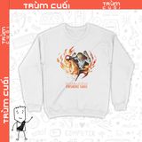  Áo Sweater Vinsmoke Sanji - One Piece, Trùm Cuối Unisex Anime Cine, Nỉ Bông 100% 2 màu nam nữ 0162 