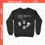  Áo Sweater Queen, Trùm Cuối Thần Tượng Âm Nhạc, Unisex Nỉ Bông 100% 2 màu nam nữ 0386 