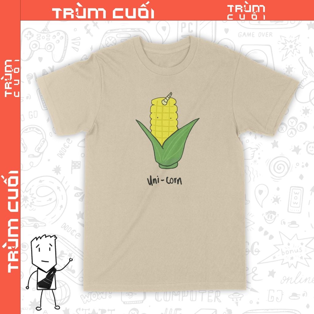  Áo thun Uni-corn not Unicorn, Trùm Cuối Casual Meme, Unisex Cotton 100% 2 màu nam nữ 0301 