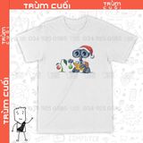  Áo thun Wall-E Giáng Sinh, Trùm Cuối Christmas Cine, Cotton 100% 2 màu nam nữ 0181 