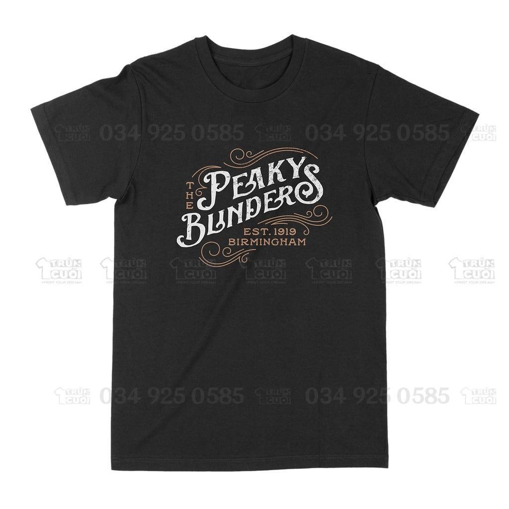  Áo thun Peaky Blinder, Trùm Cuối Cine, Unisex Cotton 100% 2 màu nam nữ 0035 