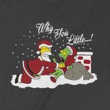  Áo thun Giáng Sinh nhà Simpsons, Trùm Cuối Christmas Cine, Cotton 100% 2 màu nam nữ 0183 