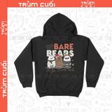  Áo hoodie Xmas We Bare Bears, Trùm Cuối Cartoon Christmas Festival , Unisex Nỉ Bông 100% 2 màu nam nữ 0383 