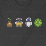  Áo Hoodie Wall E, Trùm Cuối Cartoon Cine, Unisex Nỉ Bông 100% 2 màu nam nữ 0037 