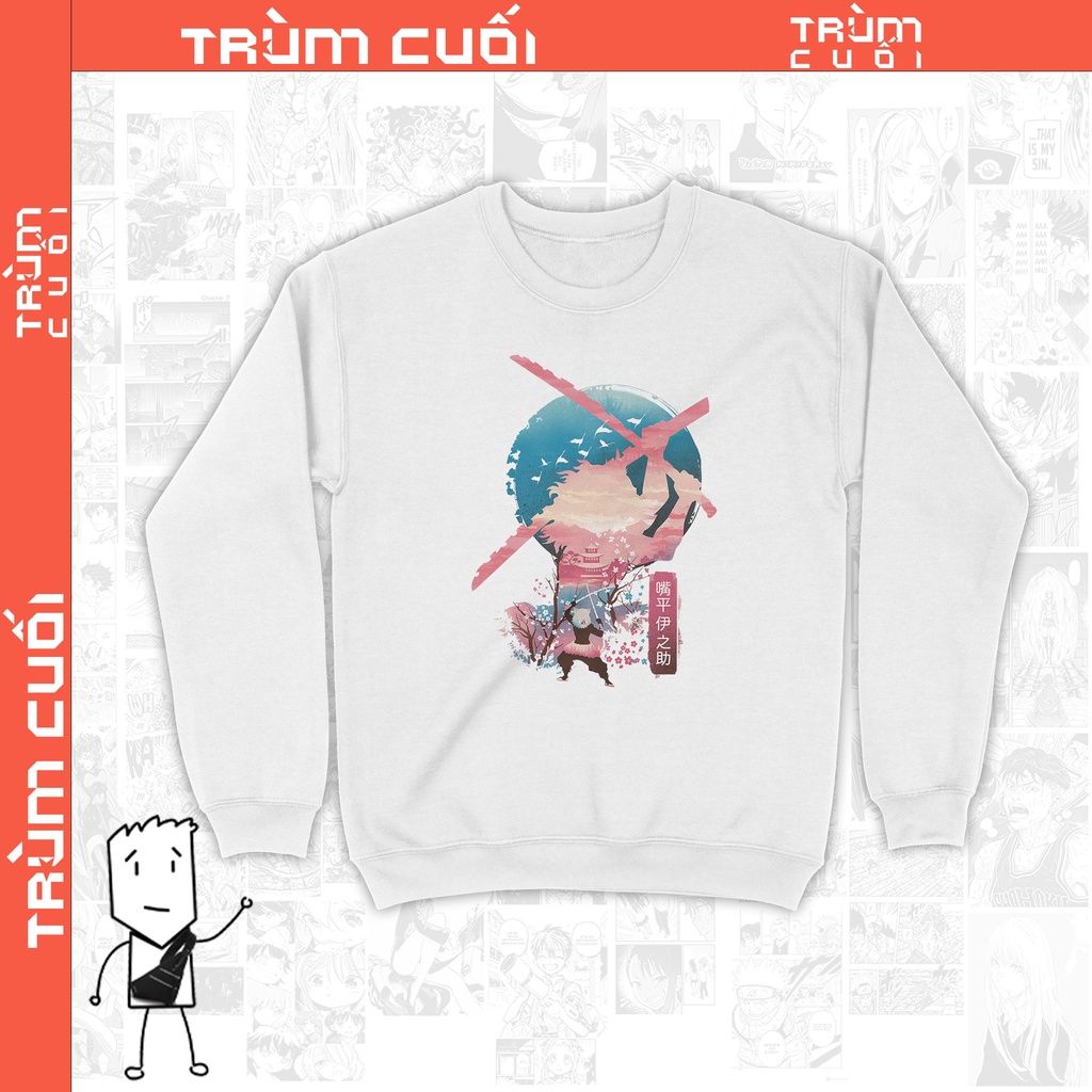  Áo Sweatere Inosuke - Kimetsu no Yaiba, Trùm Cuối Anime, Unisex Nỉ Bông 100% 2 màu nam nữ 0050 