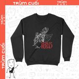  Áo Sweater Diva Uta - One Piece Red, Trùm cuối Anime Cine, Unisex Cotton 100% 2 màu nam nữ 0157 158 