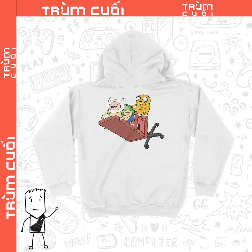  Áo Hoodie Adventure time, Trùm Cuối Cartoon Cine, Nỉ Bông100% 2 màu nam nữ 0209 