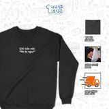  Áo Sweater Tôi Bị Ngoo, Trùm Cuối Meme, Unisex Nỉ Bông 100% 2 màu nam nữ 0457 