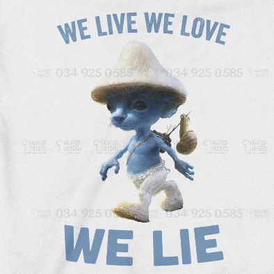  Áo Hoodie Smurf Cat - We Live We Love We Lie, Trùm Cuối Meme, Nỉ Bông 100% 2 màu nam nữ 0343 