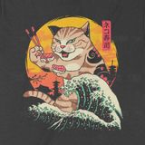  Áo thun Mèo Sushi, Trùm Cuối Casual, Unisex Cotton 100% 2 màu nam nữ 0240 