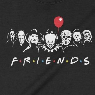  Áo sweater Horror Friends, Trùm Cuối Halloween Horror, Unisex Nỉ 100% 2 màu nam nữ 0355 
