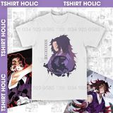  Áo thun Kokushibo - Kimetsu Yaiba, Trùm Cuối Anime, Unisex Cotton 100% 2 màu nam nữ 0047 
