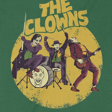  Áo thun Ban Nhạc The Clowns - Tam Ca 3 Chú Hề, Trùm Cuối DC Cine, Unisex Cotton 100% nam nữ 0312 