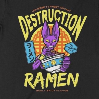  Áo Hoodie Beerus Ramen - Dragon Ball, Trùm Cuối Anime, Unisex Nỉ Bông 100% 2 màu nam nữ 