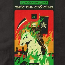  Áo thun Tarot - Death, Firewood x Trùm Cuối, Unisex Cotton 100% 2 màu nam nữ 0391 