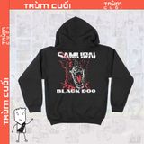  Áo Hoodie Samurai: Black Dog - Cyberpunk 2077 Unisex Trùm Cuối Game, Nỉ Bông 100% 2 màu nam nữ 0079 