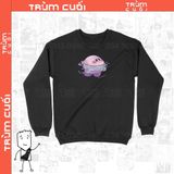  Áo Sweater Kirby Đi Bơi Trùm cuối Game, Unisex Nỉ bông 100% 2 màu nam nữ 0145 