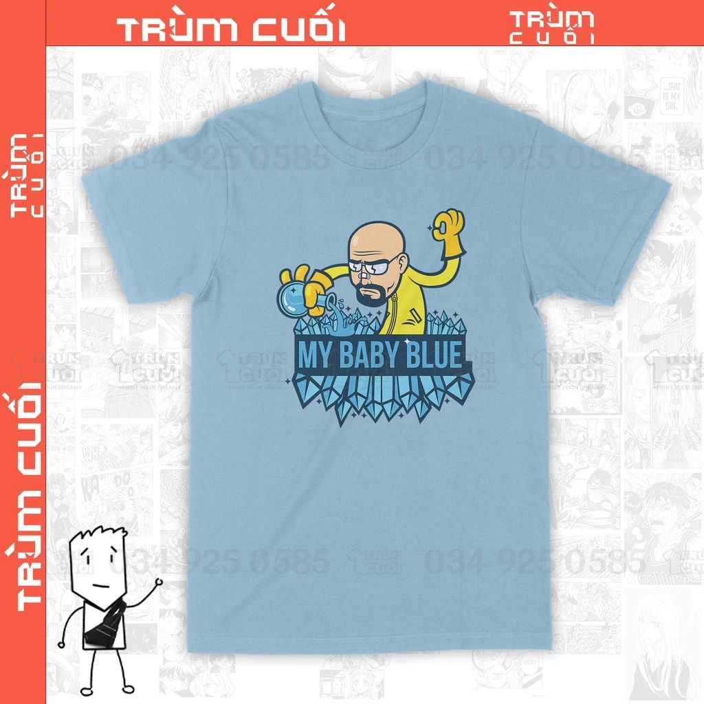  Áo thun Heisenberg - Breaking Bad Unisex Trùm Cuối Cine, Cotton 100% 2 màu nam nữ 0084 