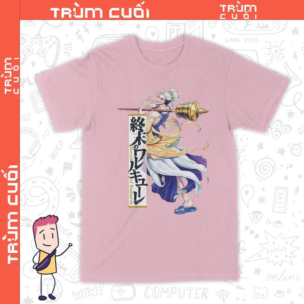  Áo thun Thích Ca - Record of Ragnarok, Trùm Cuối Anime, Unisex Cotton 100% 8 màu nam nữ 0337 