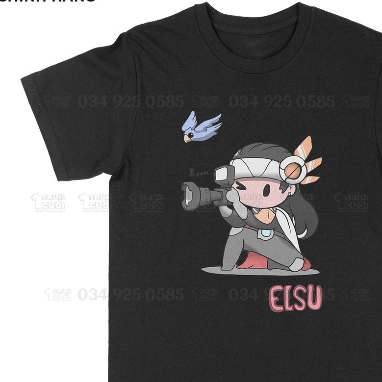  Áo thun Elsu chibi - Áo liên quân Unisex Trùm Cuối Game, Cotton 100% 2 màu nam nữ 0028 