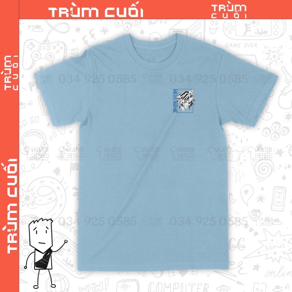  Áo thun Giyu Tomioka - Thanh Gươm Diệt Quỷ, Trùm Cuối Anime, Cotton 100% 2 màu nam nữ 0228 
