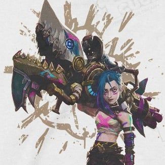  Áo hoodie Arcane Jinx Thần Đồng, Trùm Cuối Game Liên Minh Huyền Thoại, Nỉ Bông 100% Unisex nam nữ 0449 