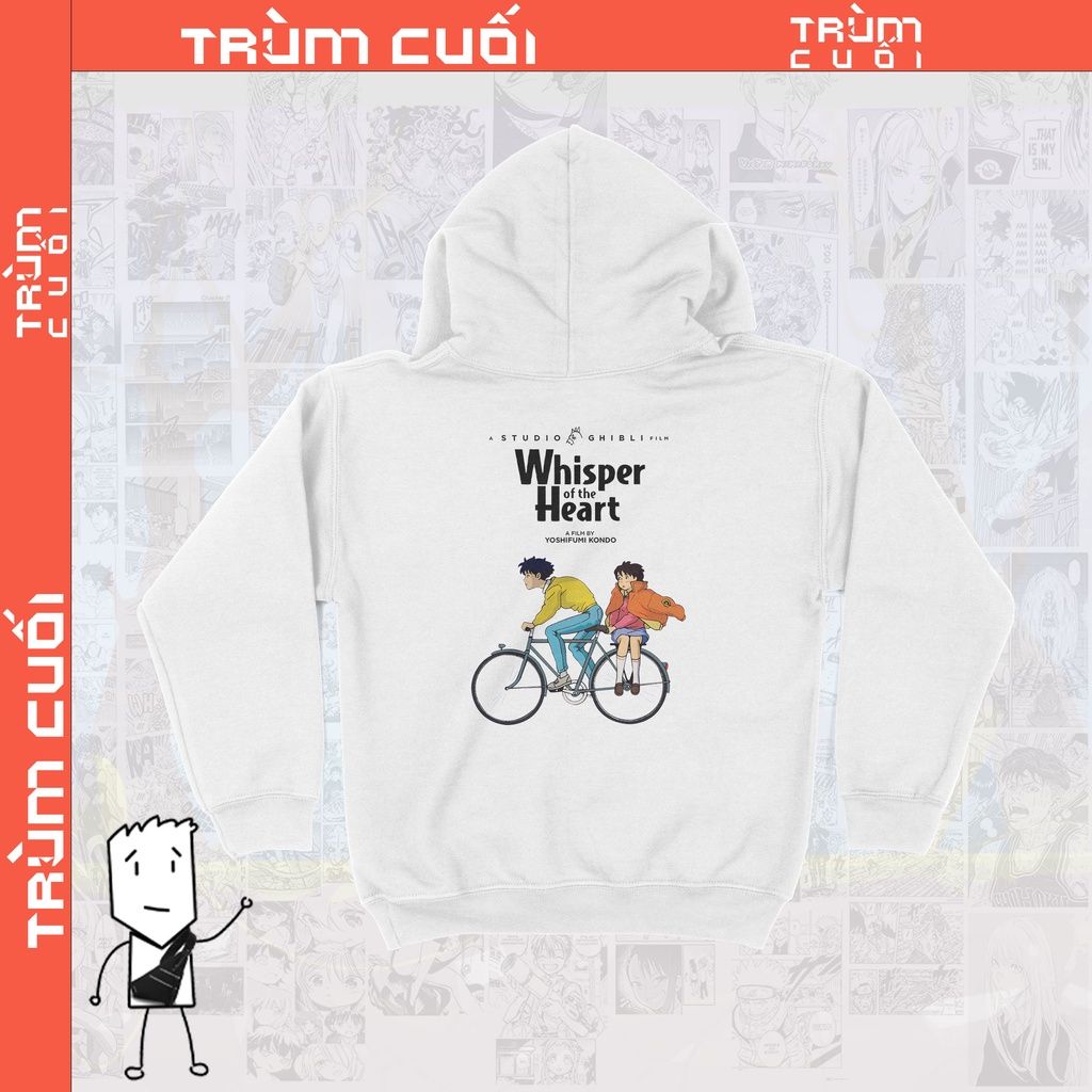  Áo Hoodie Whishper Of The Heart - Ghibli Trùm Cuối Anime Cine Nỉ Bông 100% 2 màu nam nữ 0119 