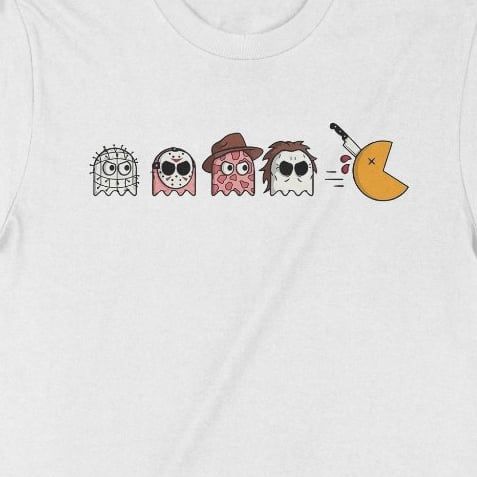  Áo Thun Halloween Pacman, Trùm Cuối Haloween Horror Fes Game, Cotton 100% 4 màu nam nữ 0353 