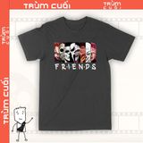  Áo thun Horror Friends, Trùm Cuối Halloween Horror, Unisex Cotton 100% 2 màu nam nữ 0355 