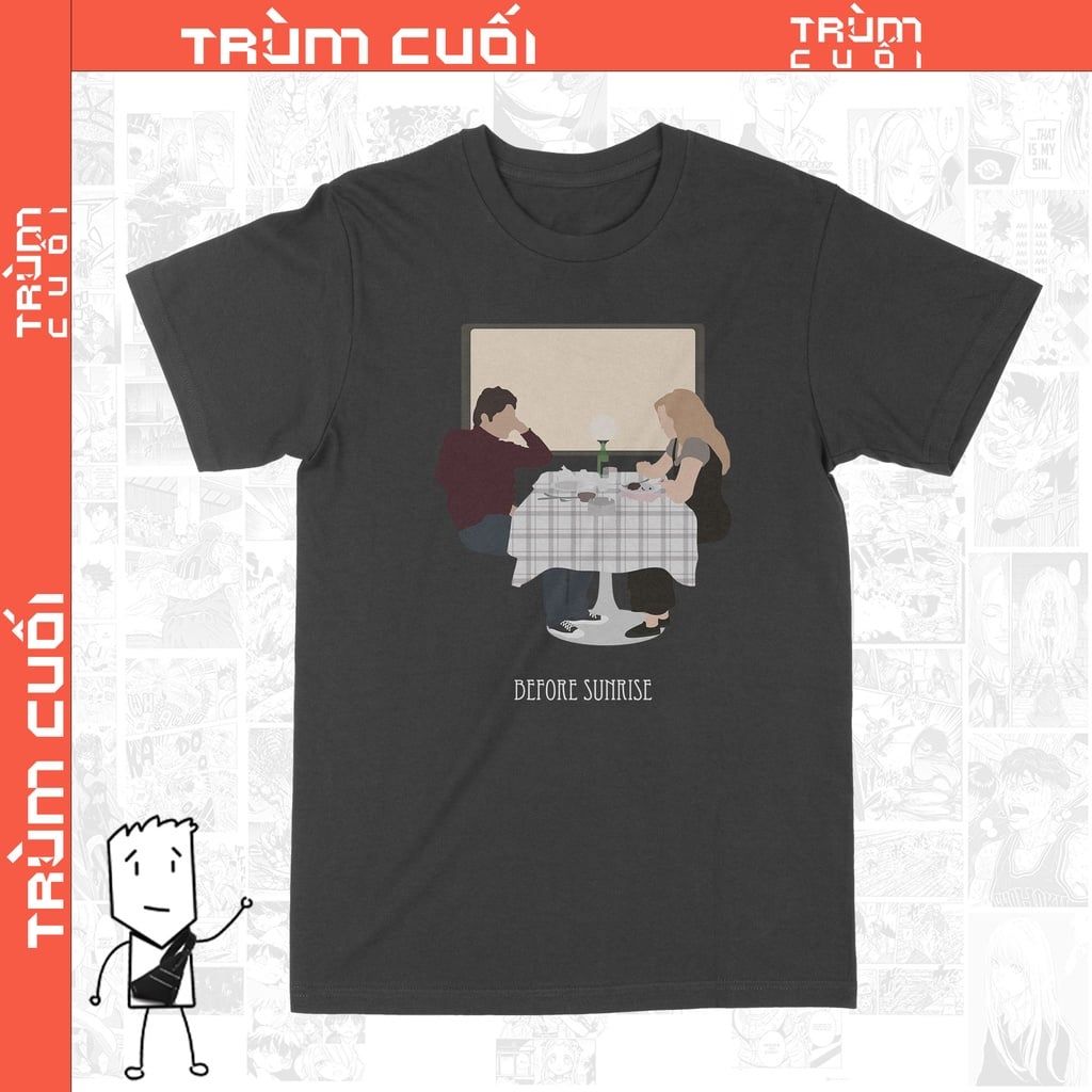  Áo thun Before Sunries - Trùm Cuối Movies Unisex Cine, Cotton 100% 2 màu nam nữ 0111 