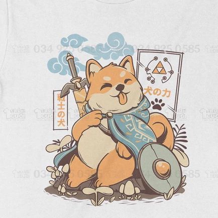  Áo thun Legend of Shiba, Trùm Cuối Game, Unisex Cotton 100% 2 màu nam nữ 0213 
