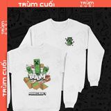  Áo Sweater 2 mặt Minecraft - Boom, Trùm Cuối Game, Nỉ Bông 100% Unisex nam nữ 0434 