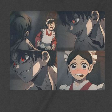  Áo thun Muzan hoá quỷ, Trùm Cuối Anime Movie, Unisex Cotton 100% 2 màu nam nữ 0296 