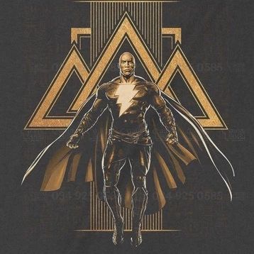  Áo thun Black Adam - Trùm Cuối DC Unisex Cine, Cotton 100% 2 màu nam nữ 0125 