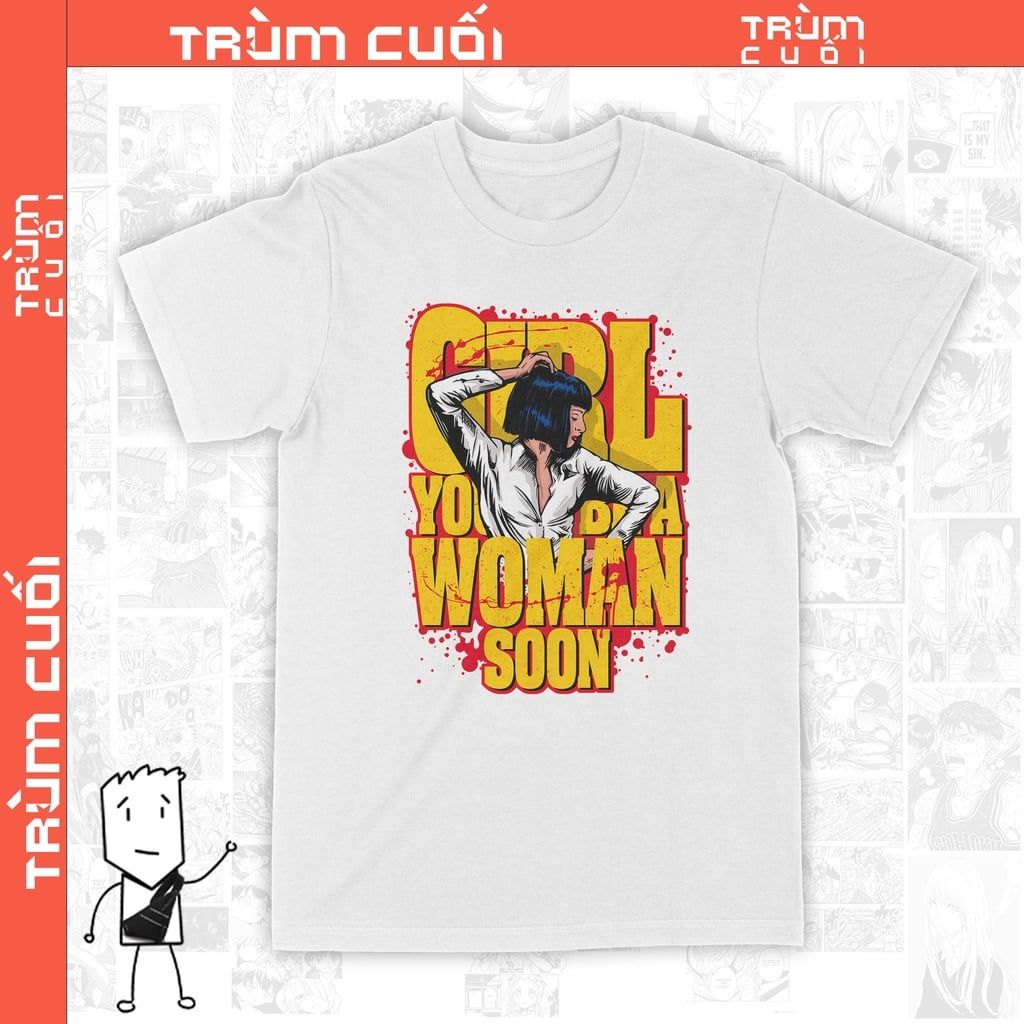  Áo thun Pulp Fiction - Movie Trùm Cuối Cine, Cotton 100% 2 màu nam nữ 016 