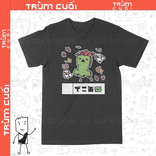  Áo thun Creeper - Minecraft, Trùm Cuối Game, Cotton 100% 2 màu nam nữ 0219 