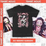  Áo thun Kimetsu no Yaiba: Nezuko Kamado Unisex Trùm Cuối Anime, Cotton 100% 2 màu nam nữ 0011 