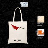  Túi Tote Cine, Trùm Cuối 2025, 100% vải Canvas 35x40 cm - Unisex Nam Nữ 2 màu đen trắng 