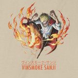  Áo thun Vinsmoke Sanji - One Piece, Trùm Cuối Anime Cine, Cotton 100% 2 màu nam nữ 0162 