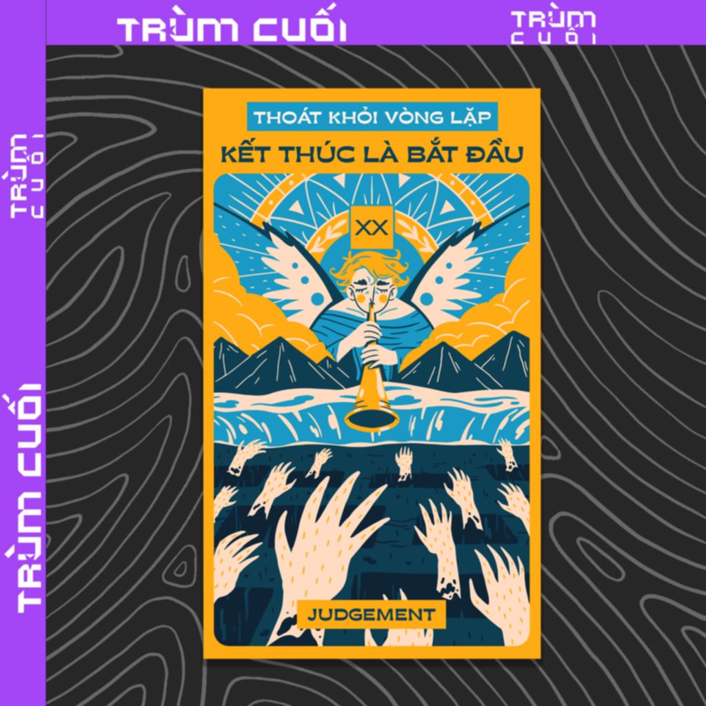  Áo thun Tarot - Judgement, Firewood x Trùm Cuối, Unisex Cotton 100% 2 màu nam nữ 0395 