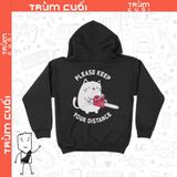  Áo Hoodie Chainsaw Cat, Trùm cuối Meme Animal, Nỉ Bông 100% 2 màu nam nữ 0235 