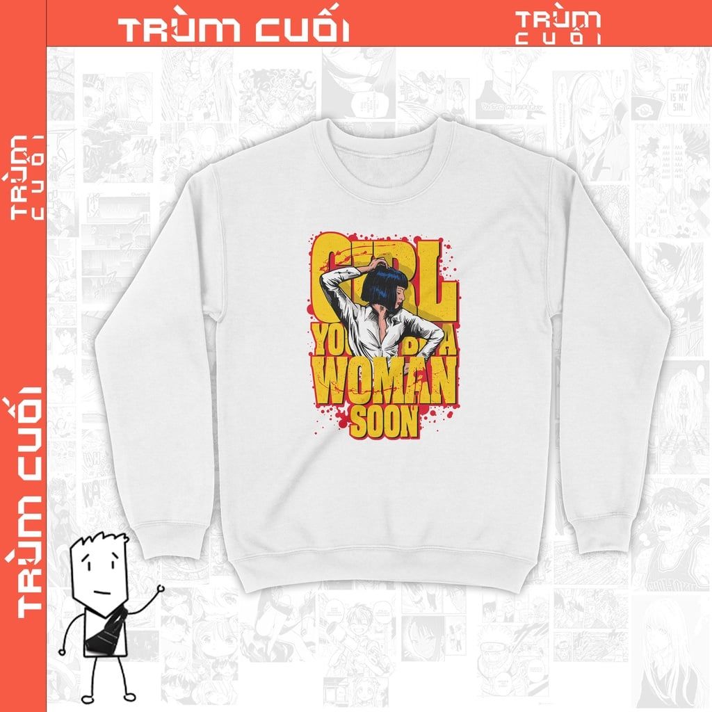  Áo Sweater Pulp Fiction - Movie Trùm Cuối Unisex Cine, Nỉ Bông 100% 2 màu nam nữ 0116 