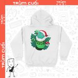  Áo Hoodie Bulbasaur đáng yêu, Trùm Cuối Christmas Cine, Nỉ Bông 100% 2 màu nam nữ 0182 