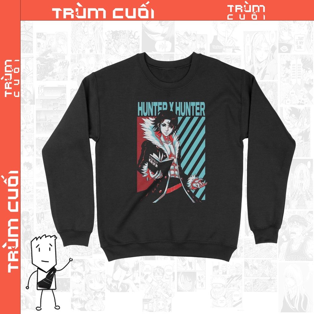  Áo Sweater Chrollo Lucilfer - HxH, Trùm Cuối Anime, Unisex Nỉ Bông 100% 2 màu nam nữ 0026 