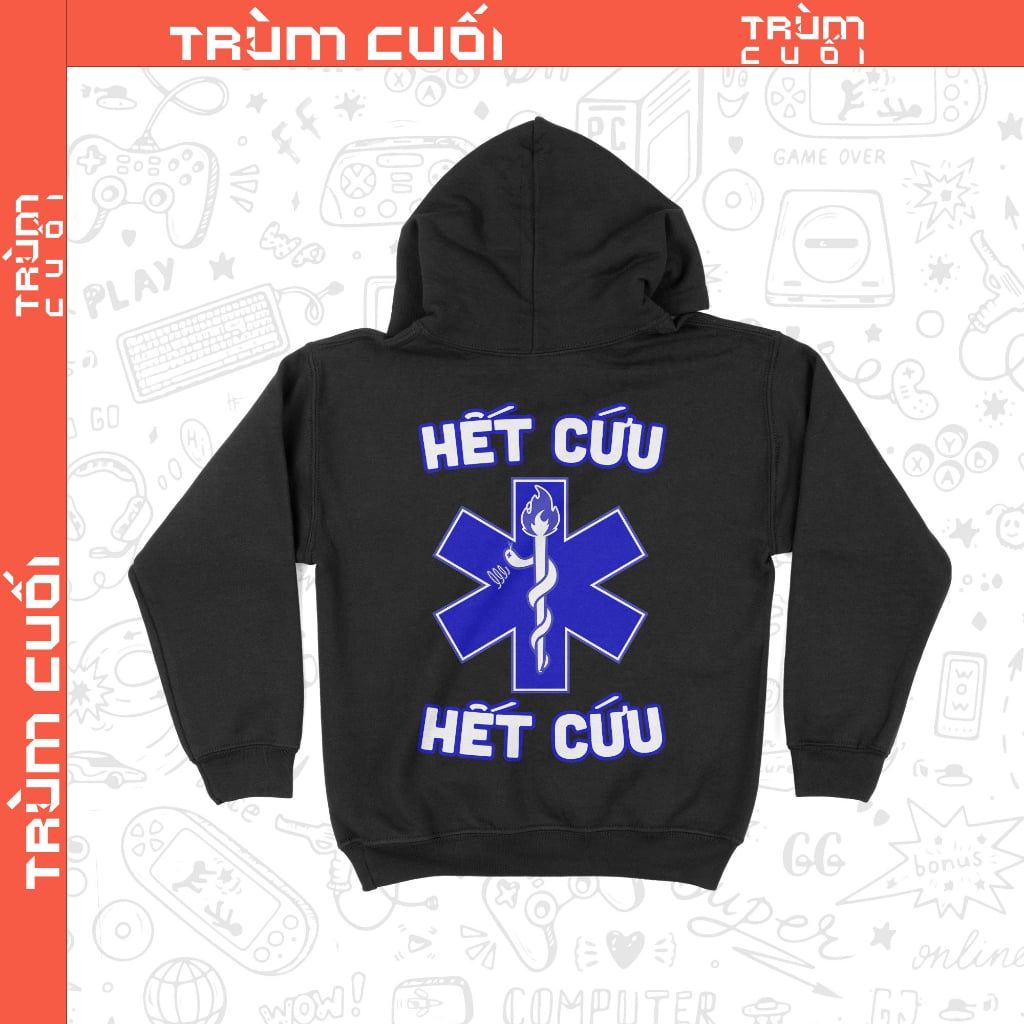  Áo Hoodie Hết Cứu, Trùm cuối Meme, Cotton 100% 2 màu nam nữ 0344 