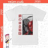  Áo thun Giả Kim Thuật - Fullmetal Alchemist, Trùm Cuối Anime, Cotton 100% 2 màu nam nữ 0327 