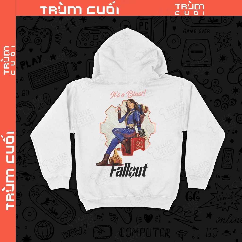  Áo Hoodie Fallout - Lucy, Trùm Cuối Game Cine, Nỉ Bông 100% Unisex nam nữ 0427 