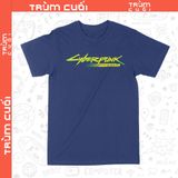  Áo thun 2 mặt Cyberpunk Edgerunner Logo, Trùm Cuối Game Anime, Cotton 100% 2 màu nam nữ 0359 