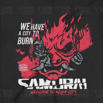  Áo Sweater Samurai - Cyberpunk 2077, Trùm Cuối Game, Nỉ Bông 100% Unisex nam nữ 0345 